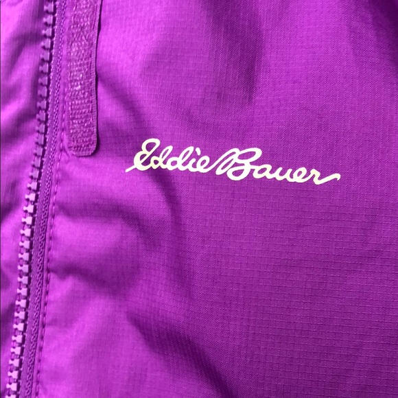 Eddie Bauer Jacket Purple/Green kids size Large 14-16 - Picture 6 of 7